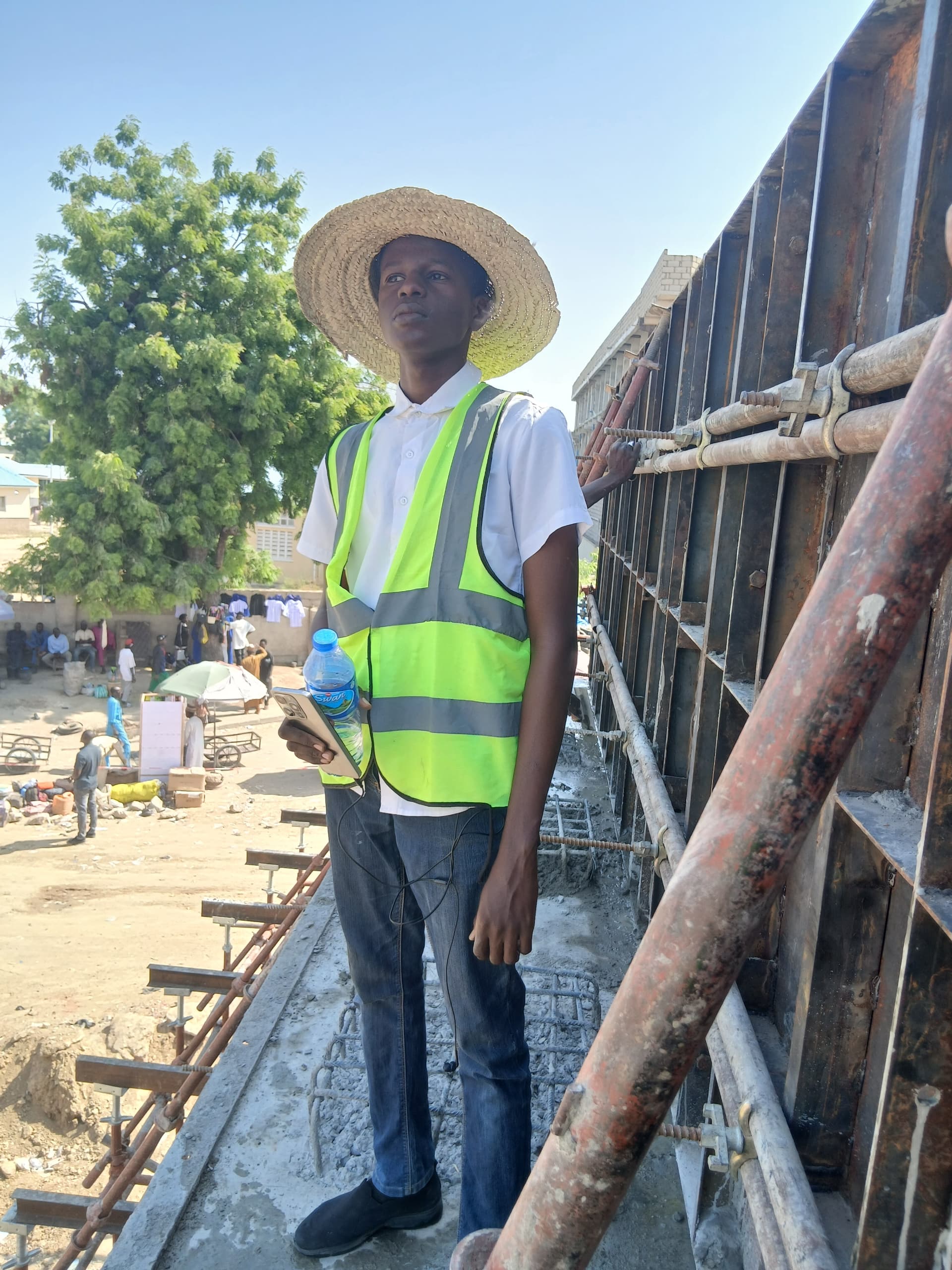 Abba Aji Grema Talba on site